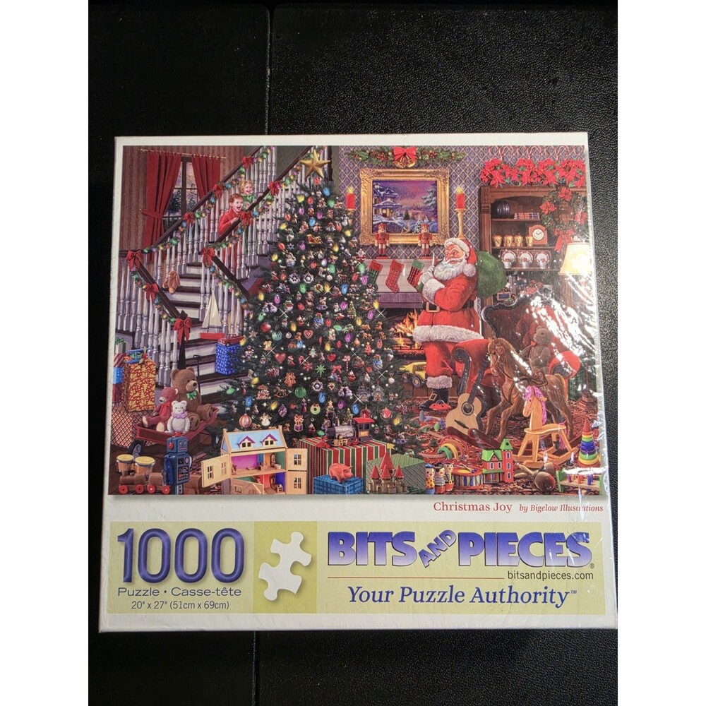 Bits & Pieces Christmas Joy 1000 Piece Puzzle Bigelow Illustrations Sealed